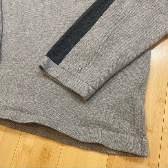 Tommy Hilfiger Grey Quarter Zip Heavy Sweater Sweatshirt Pullover Mens Size XL - Picture 4 of 12
